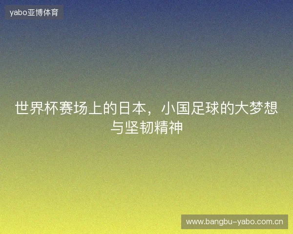 世界杯赛场上的日本，小国足球的大梦想与坚韧精神